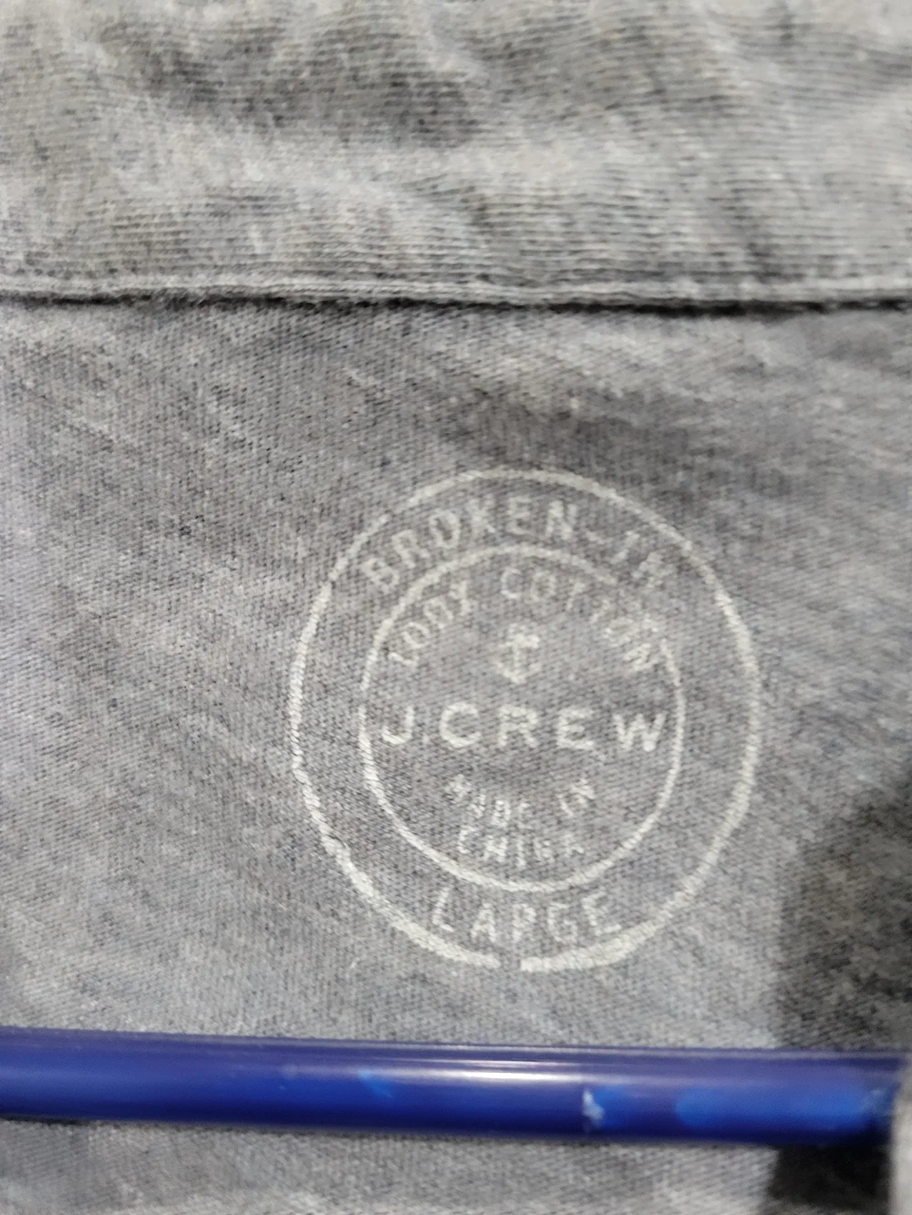 J. Crew Men's Heather Gray Polo Shirt